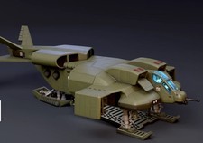 Listing image for Aliens UD-4L Cheyenne Dropship Resin Model Kit 34cm Movable Wings Trap Door