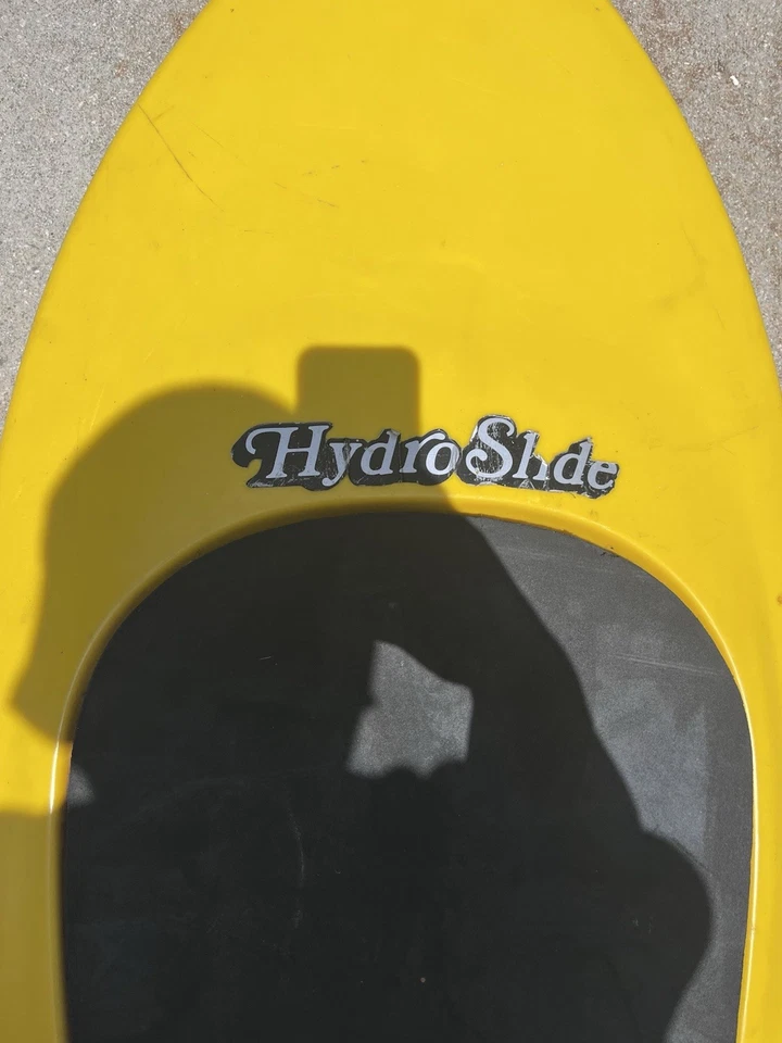 Vintage Yellow HydroSlide Knee Board Krans Co. San Francisco CA - Image 3 of 4