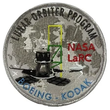 NASA JPL Lunar Orbiter Program commemorative Patch 4"