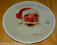 Collector Plate 1988 Santa Claus Series Name Rockwell Annual Holiday Plate