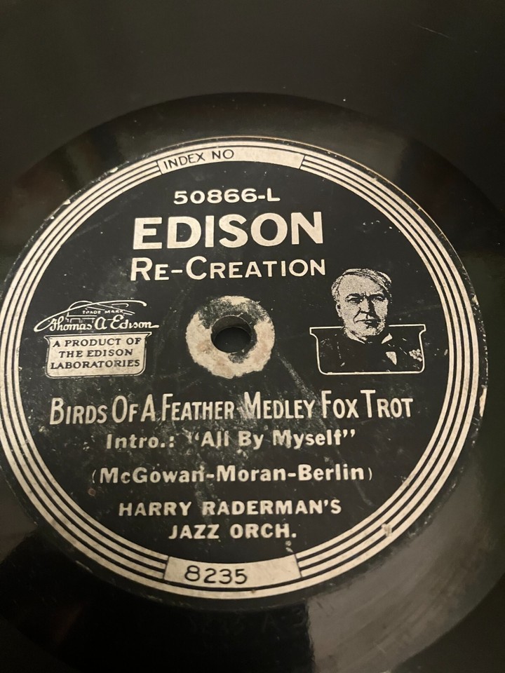 Edison Diamond Disc Record 50866 "Shuffle Along" Raderman Jazz