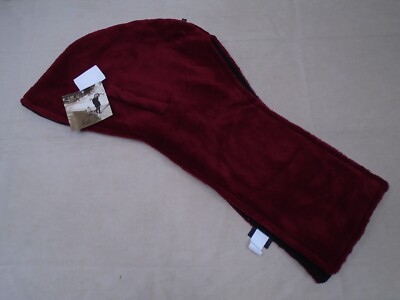 ordic Gear Reversible Hood Wrap Burgandy Red One Size NWT! Fleece
