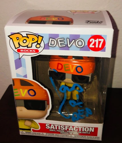 Gerald Jerry Casale DEVO Founder  Satisfaction #217 Signed Funko Pop PSA RARE B