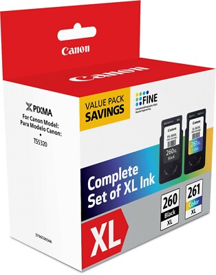 Original Canon PG 260 CL 261 black color ink Cartridges 260XL