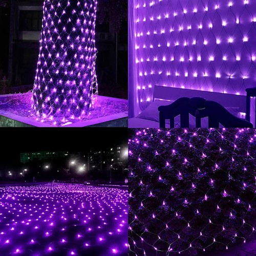 LED Net Mesh Lights Fairy String Curtain Lamp Christmas Wedding Home Party Decor - Picture 45 of 57