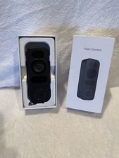 TUYA Wireless Video Doorbell 1080p - black W 128gb Micro SD Card