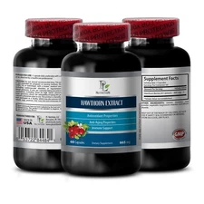 Aging Support - HAWTHORN EXTRACT - Endurance Enhancer 1 Bottle 60 Capsules