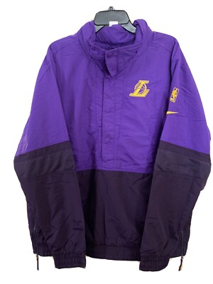 NIKE NBA LA LAKERS COURTSIDE JACKET [AH4341 504] HALF BUTTON