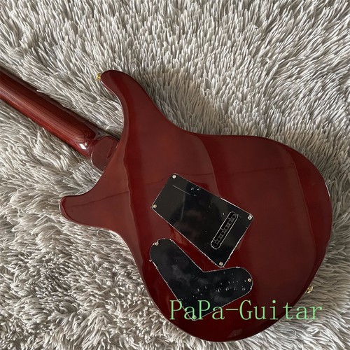 Guitarra Eléctrica Gris PRS Acolchada Tapa de Arce Cuerpo de Caoba Herrajes Dorados Pastilla HH - Imagen 5 de 5