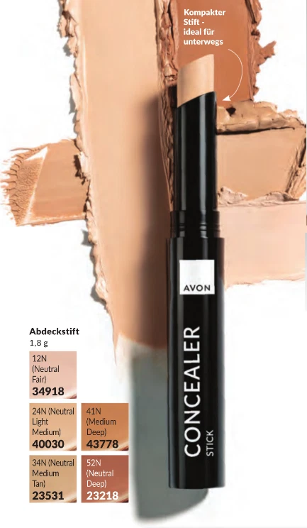 AVON Abdeckstift Concealer Stick Stift 1,8g Farbwahl NEU - Bild 2 von 3