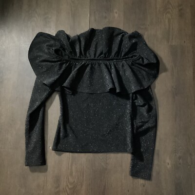 H&M Size XS Glitter Cowl Neck Women Sweater