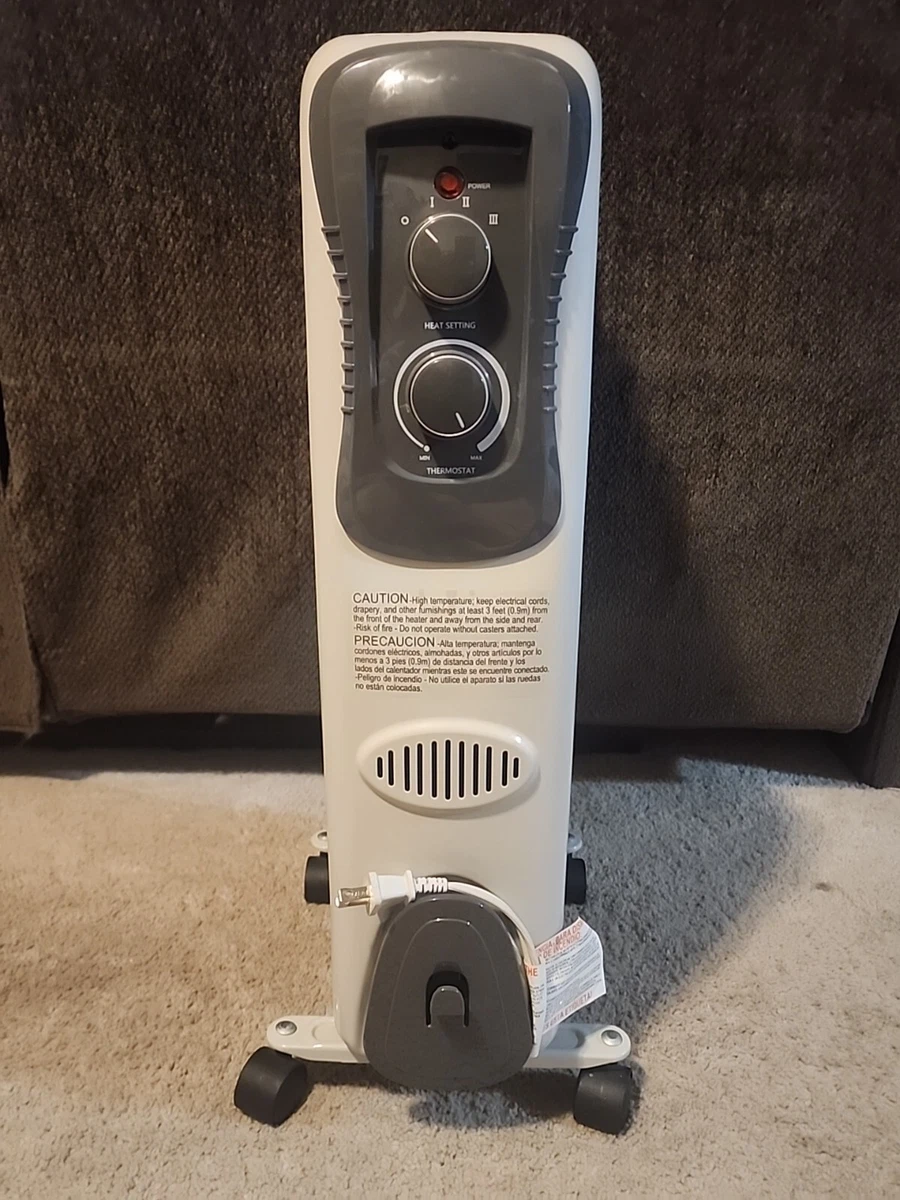 25u0026#034; Heavy Duty Portable 1500W Oil Filled Space Heater Medium Large Room  Heating | eBay