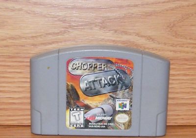 Chopper Attack (Nintendo 64, 1998) Game Cartridge Only~ 