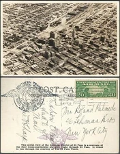 1927 US Sc c9 El Paso Texas US Airmail Cover to Lehman Brothers of New York 1930