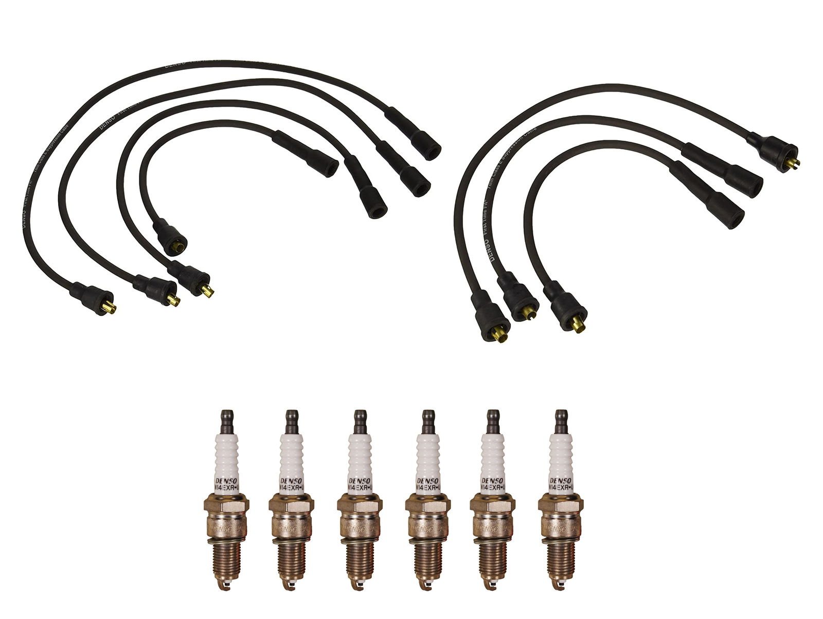 Denso Wire Set 7mm  6 U-Groove Design Spark Plugs .032 Kit For Pontiac 3.5L L6