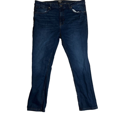 Grizzly Griptape Jeans Mens 42x30 Straight Leg Blue Dark Wash Stretch