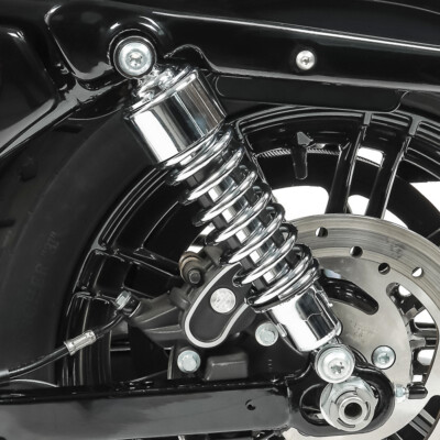 Pair Rear Shocks Absorber For Harley Dyna Low Rider Glide FXR Sportster 883 1200