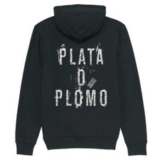 Hoodie PLATA O PLOMO | cocaïne drogue Pablo Escobar Colombie sweat à capuche bio