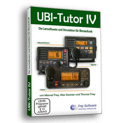 UBI-Tutor IV - Lernsoftware für Binnenfunk # Binnen Funk Funkzeugnis Frey CD PC