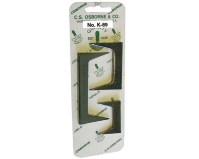 CS OSBORNE K-89 Pattern & Cabinet Makers Steel Pinch Dog Set:  1-1/2'',  2'' & 3''