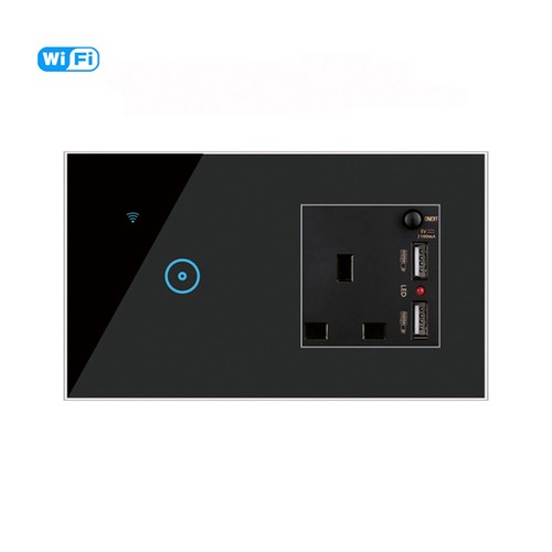 WiFi Smart Wall Light Switch Socket Outlet Combo for Amazon Alexa Google Home - Picture 23 of 25