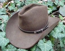 WESTERN HATBAND Hat Band BLACK SNAKE SKIN w 3 PC BUCKLE