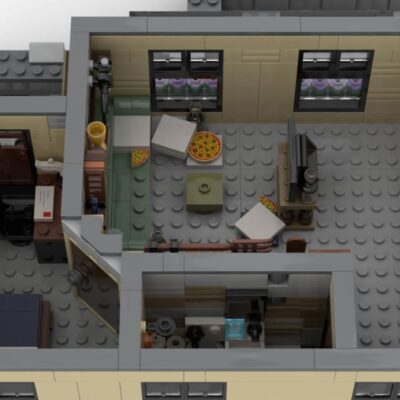 ZITIANYOUBUILD MOC-91656 Part 5 Modification Top-floor Apartment 846 Pieces