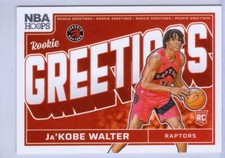2024-25 NBA Hoops Rookie Greetings #8 Ja'Kobe Walter RC - Toronto Raptors