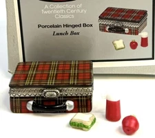 PHB Porcelain Hinged Trinket Box Lunchbox Midwest Of Cannon Falls