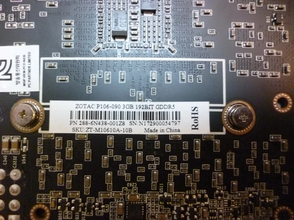 Zotac P106-090 3GB, mining GPU (similar to NVIDIA GTX 1060), no video output - Image 4 of 4