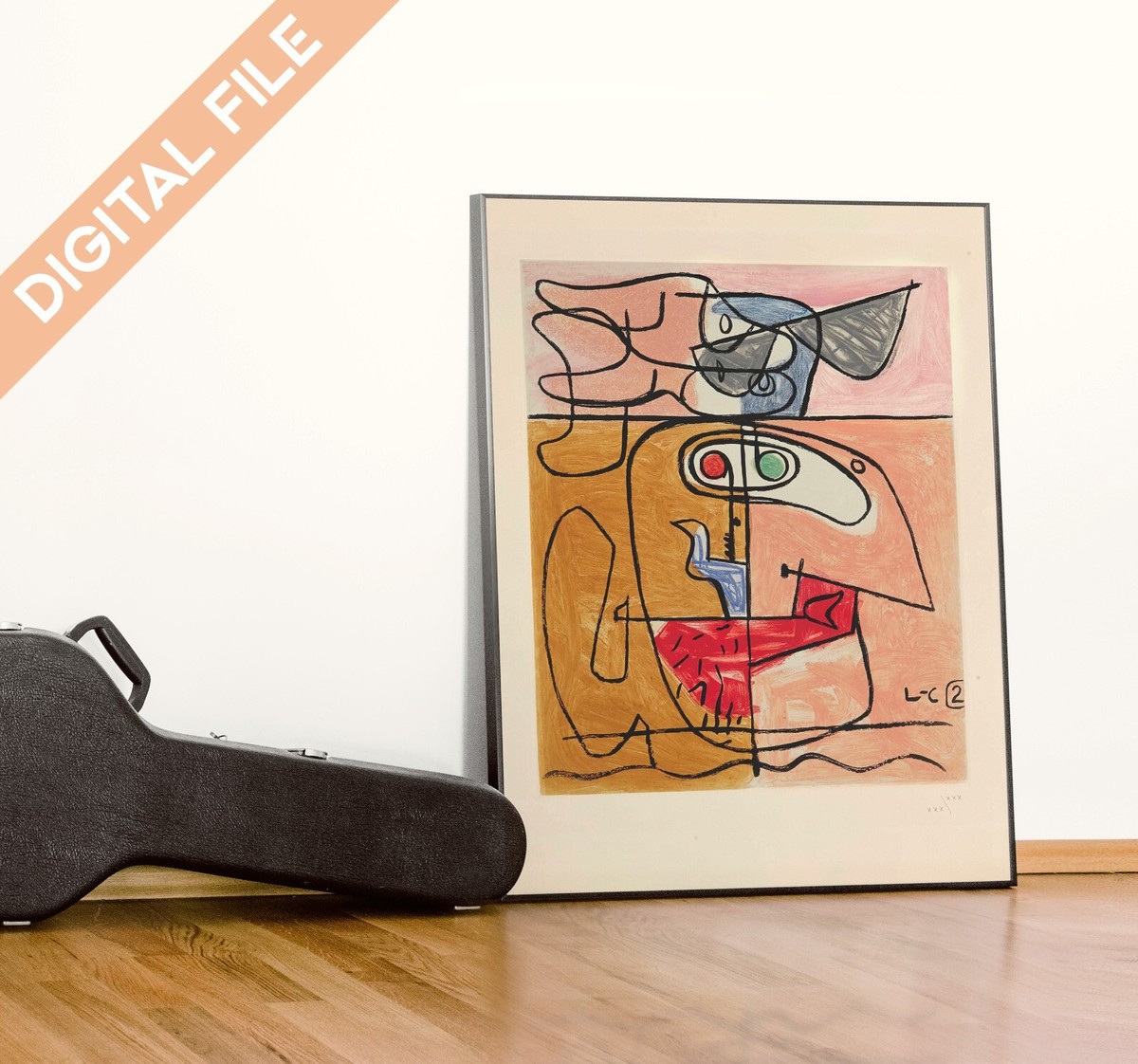 Le Corbusier - poster reproduction Unité, planche 2 - 1963 - HQ