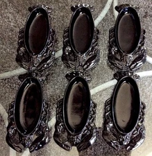 Set 6 - Bon Chef 5010BLK Black Aluminum Lobster Shape Casserole Dish 9.25x4.25"