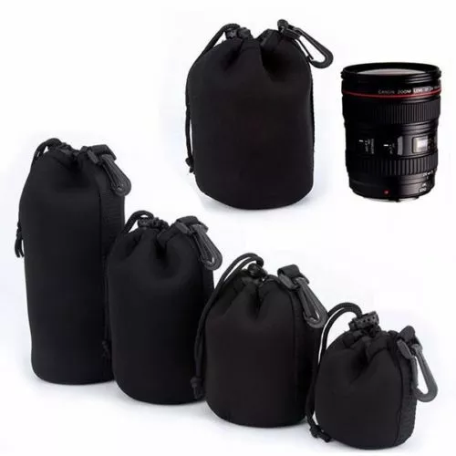 2x Neopren Wasserdicht Weiche DSLR Spiegelreflexkamera Objektiv Tasche Etui Schutzhülle - Bild 4 von 21