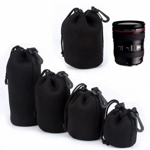 Neoprene Waterproof Soft DSLR SLR Camera Lens Bag Pouch Case Protective Cover - Image 2 of 4