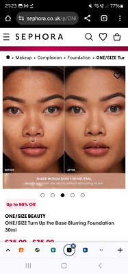 ONE/SIZE Turn Up the Base Blurring Foundation 30ml D3