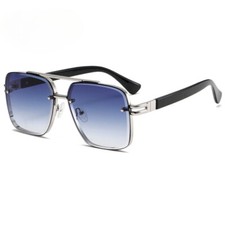 Metal Retro Double Bridge Sunglasses Classic Pilot Glasses UV Protection Unisex