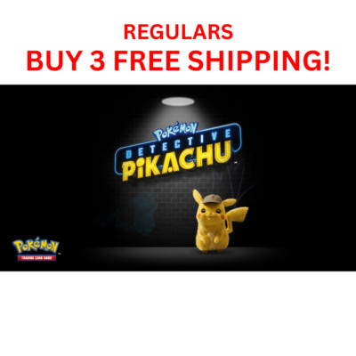 DETECTIVE PIKACHU Pokémon TCG 1 - 18 PICK YOUR OWN REGULARS 3+ FREE SHIP LP/NM