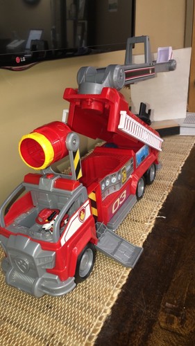 PAW Patrol Marshall Transformed City Fire Truck Sirens Play Set Christmas Toys - Picture 8 of 22