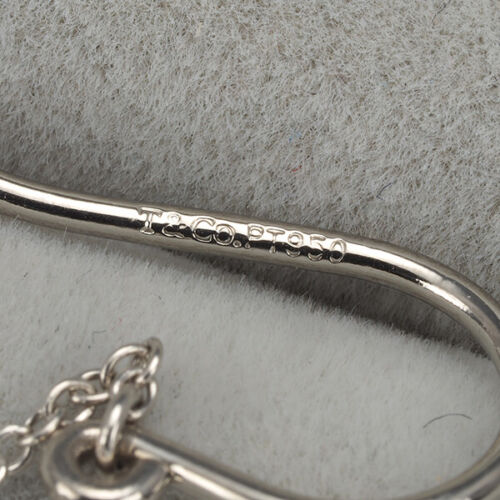 Auth Tiffany&Co. Earrings Diamonds By The Yard Drop Diamond Hook 950 Platinum - Picture 4 of 5