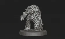 Tentacle Beast Demon Into the Pit!! 3D Print Miniatures Reign in Hell Daemon