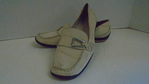 Antonio Melain Mocasines Piel Mujer Zapatos Yoff Blanco 8M Plano Mocasin | eBay