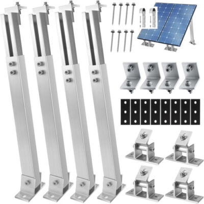 Solarpanel Bodenhalterung Aufständerung PV verstellbar Dach Befestigung Montage&