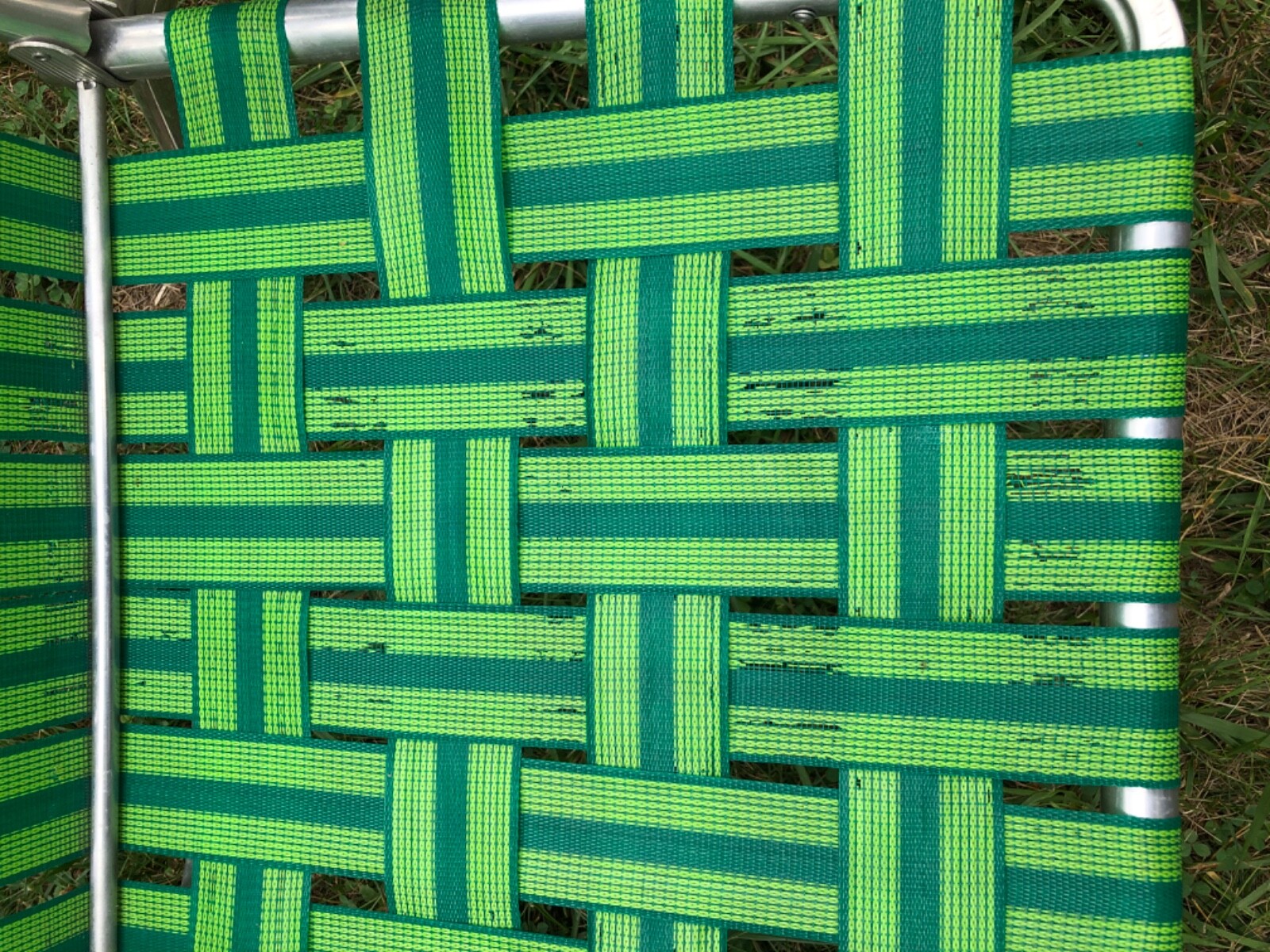 Aluminum Lawn Chair Vintage Folding Chair bed Beach GREEN eBay