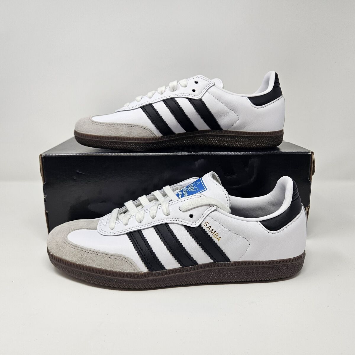 Men's Adidas Samba ADV 'White/Black' Gum Bottom / GZ8477 Men's Adidas Samba ADV 'White/Black' Gum Bottom / GZ8477