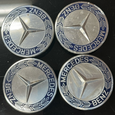 Set of 4 Mercedes-Benz Classic Dark Blue Center Cap 75MM