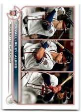 2022 TOPPS ADAM DUVALL/AUSTIN RILEY/OZZIE ALBIES ATLANTA BRAVES #181