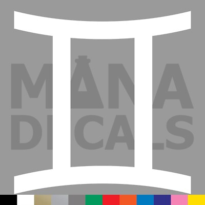 #ad Gemini Symbol Vinyl Die Cut Decal Sticker Zodiac Astrology $2.99