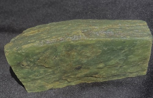 B C Jade Big Green Nephrite Thick Fine Ingot 298 Grams - 10.5 Oz BC Canada - Picture 5 of 9