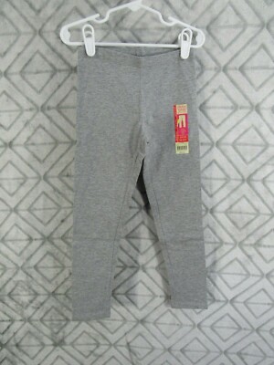 New Faded Glory Ankle Legging Size S 6X Girls Gray Elastic Waistband  Casual