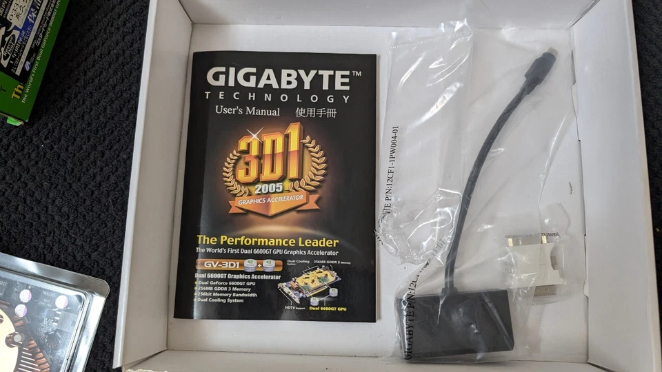 Gigabyte GV-3D1 GTX6600GT X2 SLI Dual GPU Graphics Card - Image 4 of 4